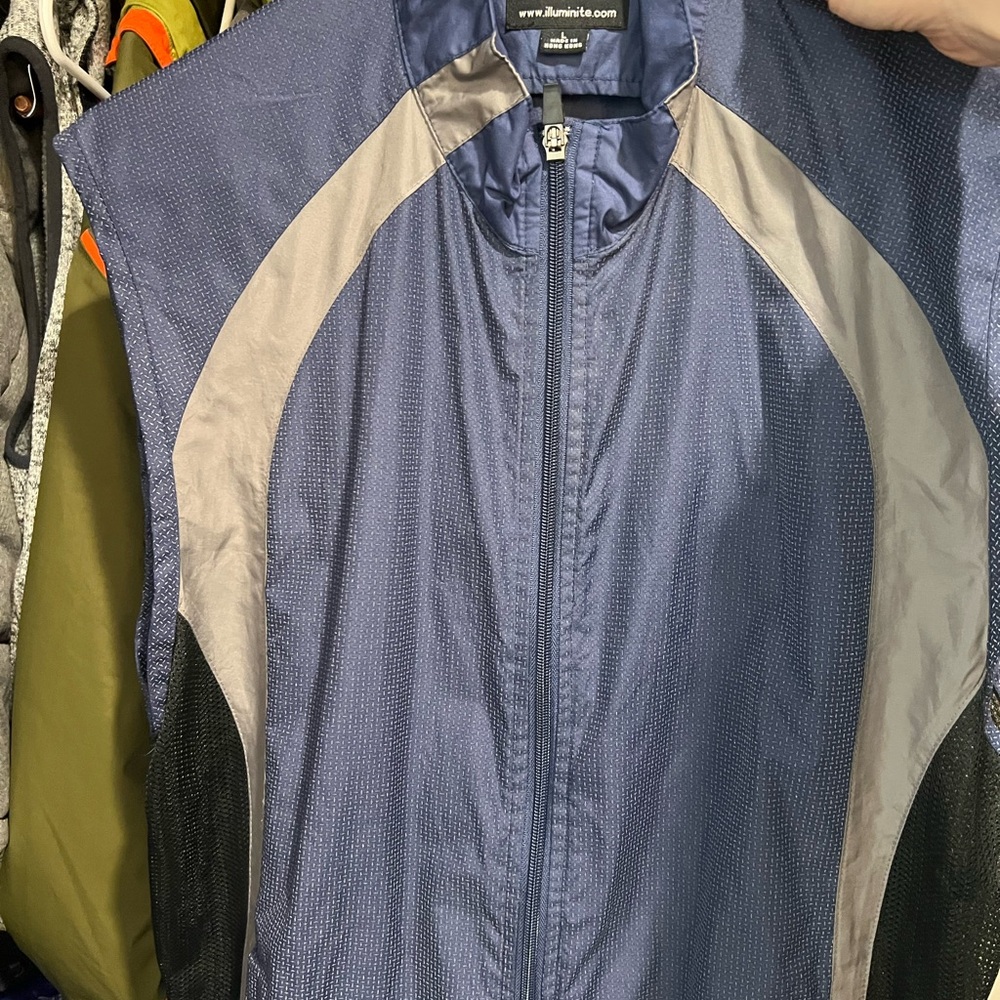 Men's Reflective Running Vest, Large